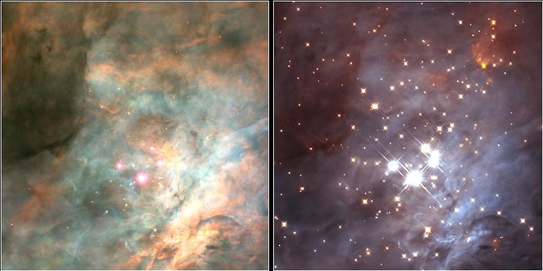 Clouds of Cosmic Dust Glow Near the Orion Nebula