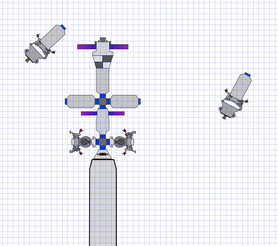 Step 1 Cargo module landing