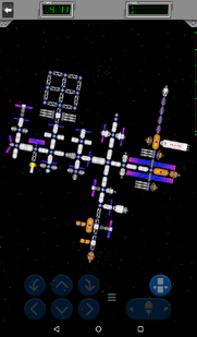 A large static space station.