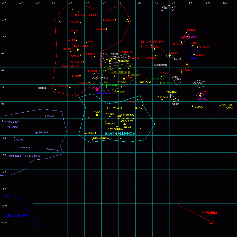 map of babylon 5