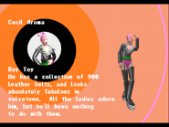 In-game profile in the first game.