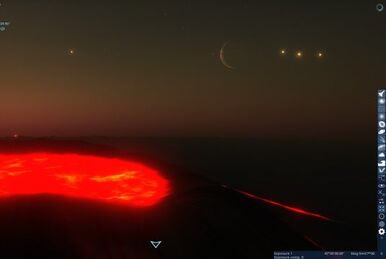 A moon with high mountains and an aurora. Generated in Space Engine 0.9.7.4  RC2. : r/spaceengine