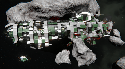 space engineers asteroid wreckage