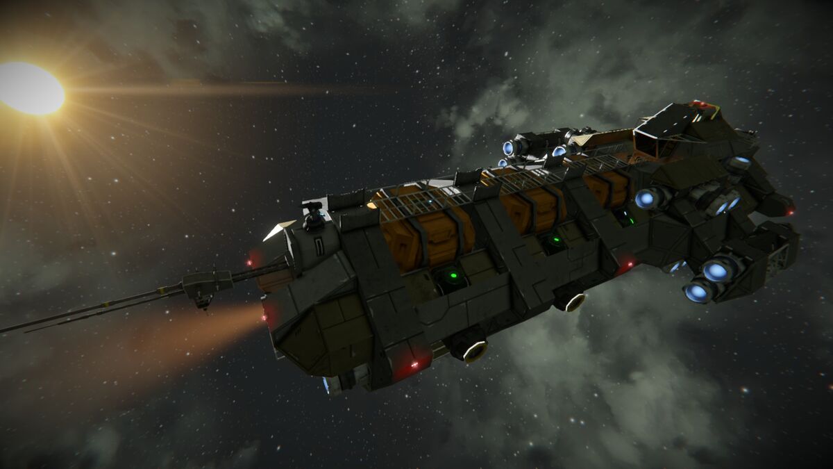 Space engineers rust freighter