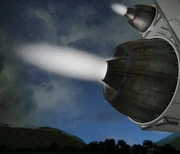 You recognise Atmospheric Thrusters by their white flame