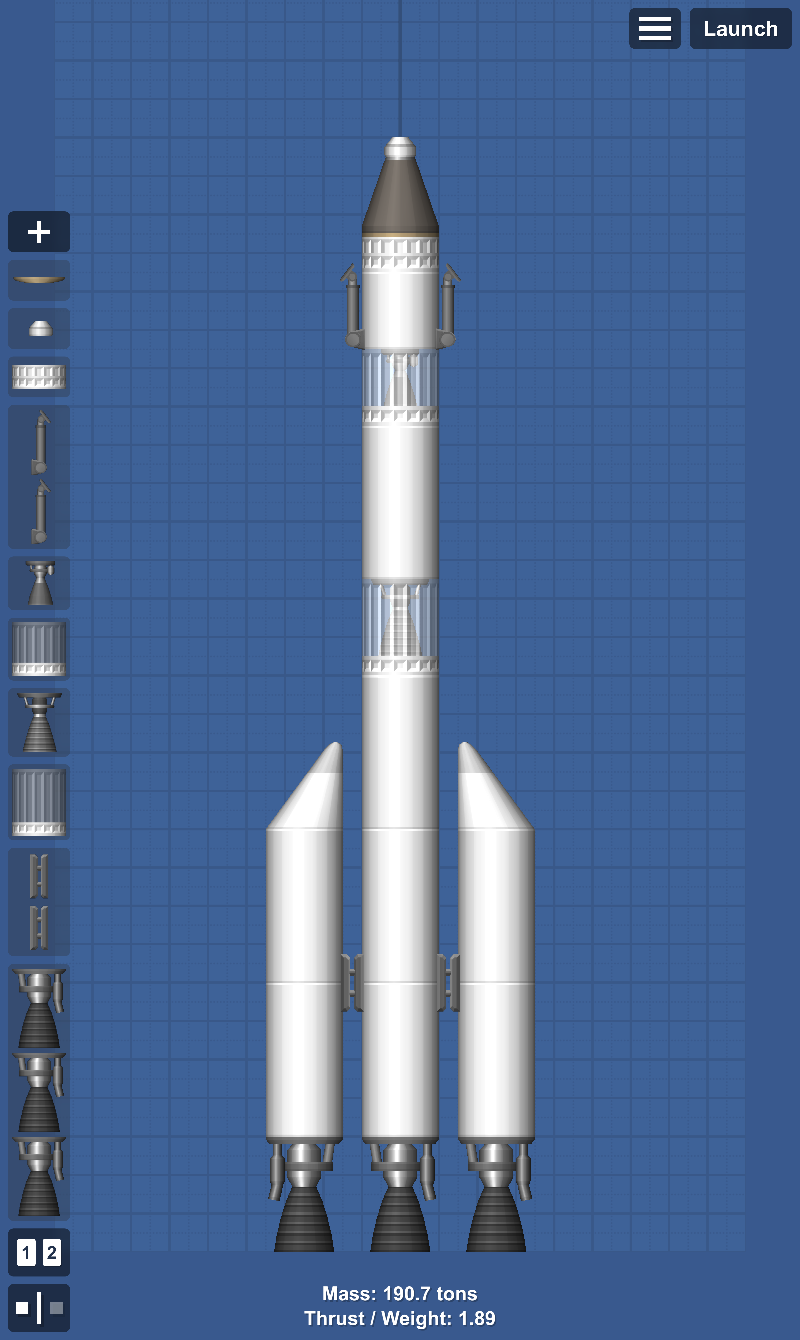 lunar lander thrust