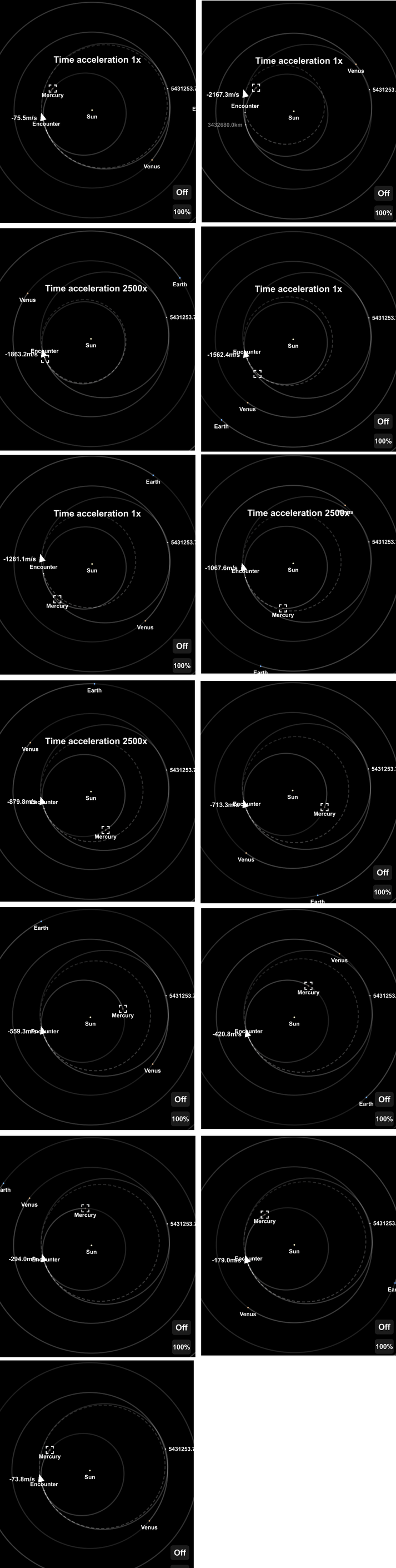 Cyclic Mercury Delta V