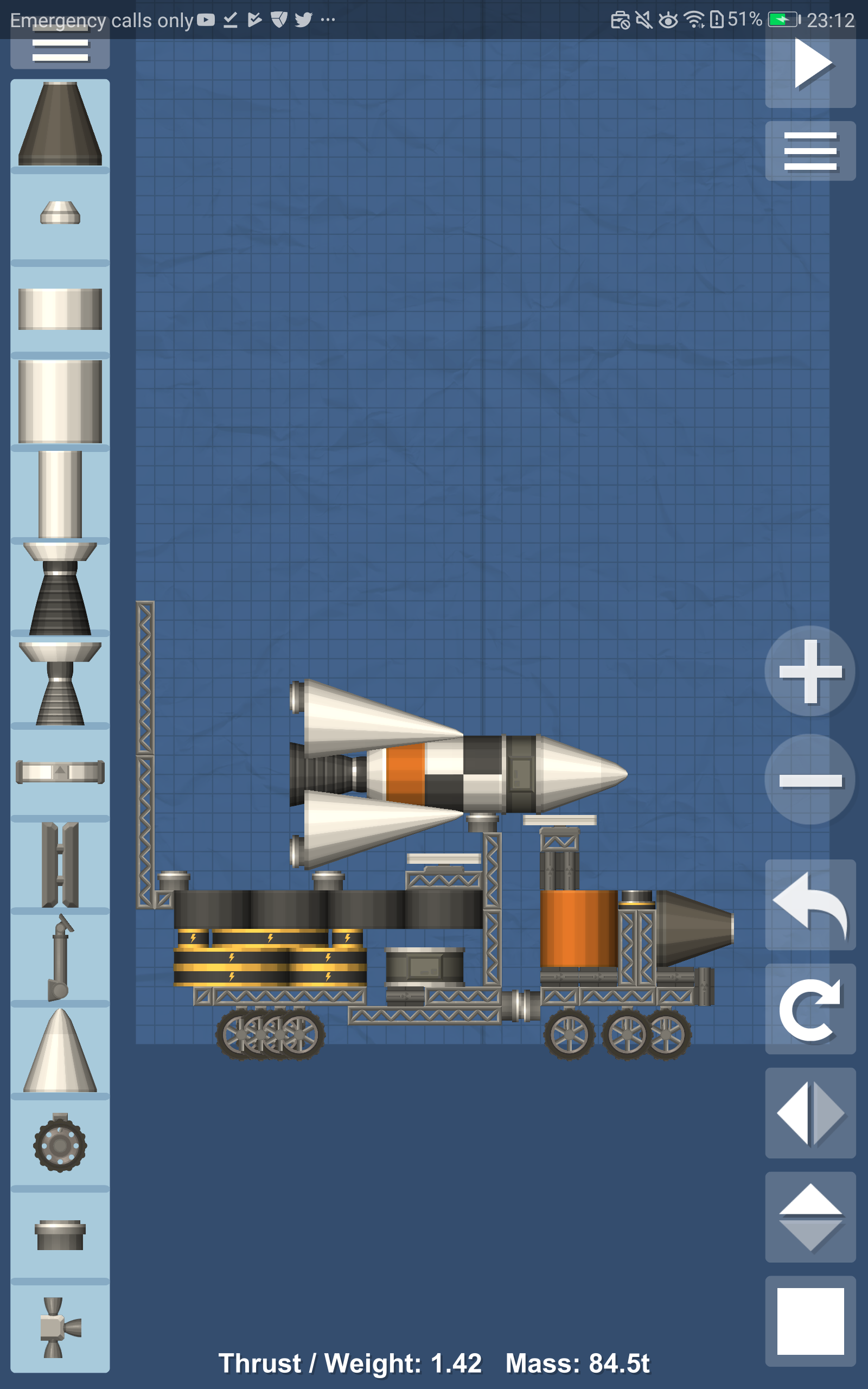 orbital rocket simulation