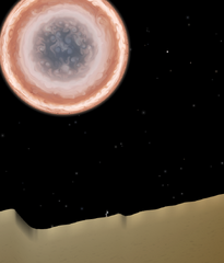 A picture from the surface of Io, showing Jupiter. This feature has not been implemented as of yet.