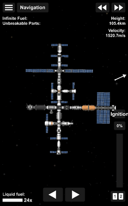 Space Station 1 is a space station that was assembled by Distania, Europe, and China. Space Station 1 is meant for international collaboration purposes, biological experiments, and others. Talk about Space Station 1 in my message wall. It's follow-up Space Station 2 will be a refuel station that will be launched soon.