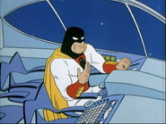 Space Ghost without gloves (common animation error).