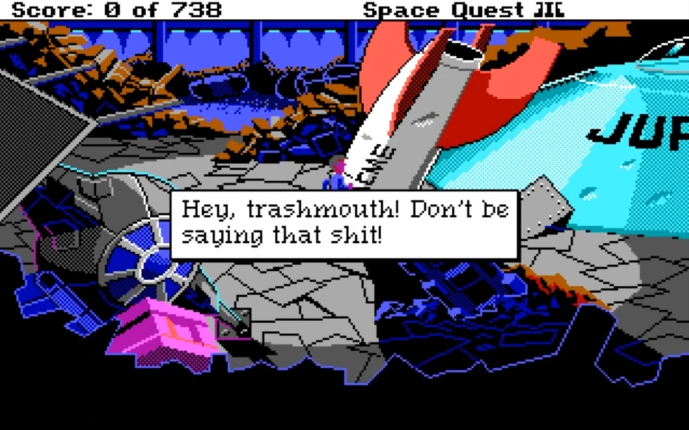 Jeu PC Vintage 1989 Rare : Space Quest III - The Pirates of