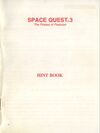 Space Quest III Hint Book