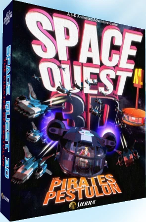 Space Quest 3: The Pirates Of Pestulon – IBM PC, Sierra, état Correct