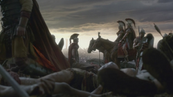  and  talking to a  scout.