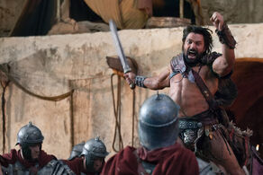 Spartacus-War-of-the-Damned-Blood-Brothers-Review-Manu-Bennett-as-Crixus