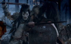 Drenis fighting with .