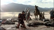 Agron finding Spartacus dying on the field.