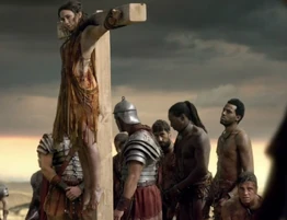 Kraynos awaiting his turn to be crucified.
