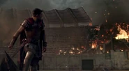 Spartacus-2x04.jpg (53 KB) Spartacus leaving the burning arena