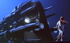 Sil tries to escape from the train.