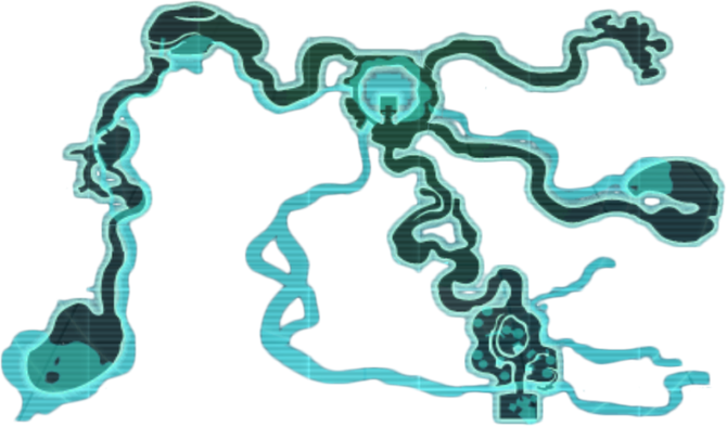 Map of Doldogo as it appears in Spectrobes: Origins.