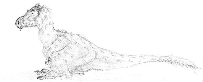 Picture of the Thunderbird, one of the largest predators of Spec's North America, resting, notice the shorter legs. All credit for the artwork goes to Christopher Srnka