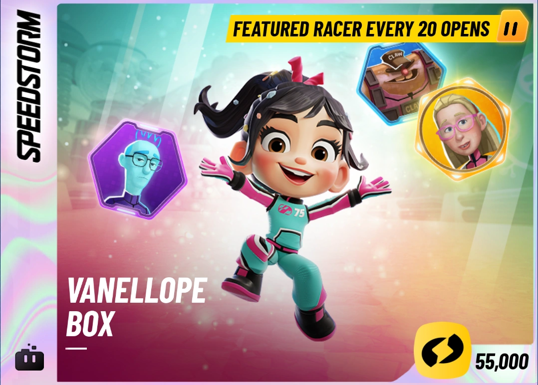 Vanellope Box | Disney Speedstorm Wiki | Fandom, image size:1078x772