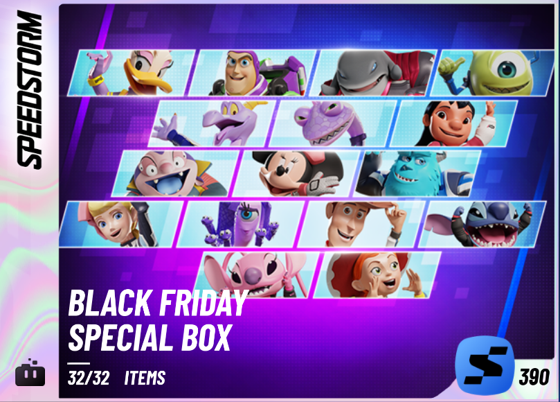 Black Friday Special Box | Disney Speedstorm Wiki | Fandom