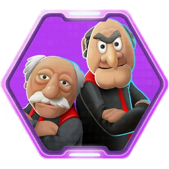 Statler and Waldorf as a Crew Member in Disney Speedstorm