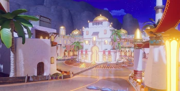 "Agrabah Map in Disney Speedstorm"