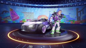 "Buzz Lightyear in Disney Speedstorm"