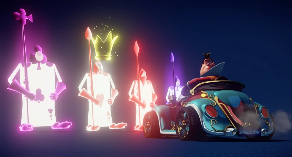 Queen of Hearts's Unique Skill in Disney Speedstorm