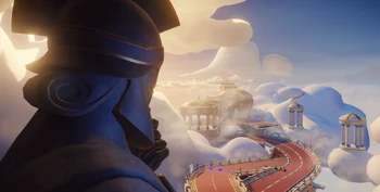 "Mount Olympus Map in Disney Speedstorm"