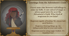 Greetings from the Adventurer's Guild