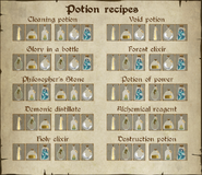 All Potion Recipes in version 0.91