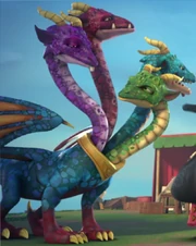 The Hydra, as seen in the Skylanders Academy cartoon series.