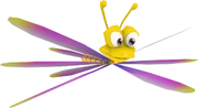 Sparx the Dragonfly, as seen in his first appearance.