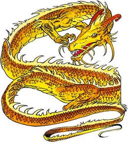 A gold dragon