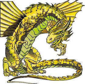 A copper dragon