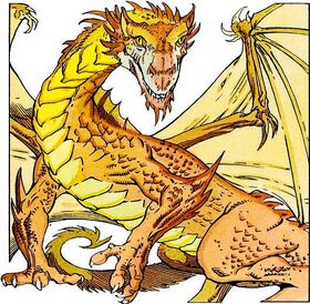 A bronze dragon