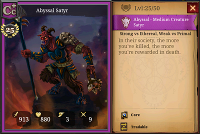 Abyssal Satyr CC 25 Full