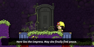 The Empress's grave in Eggplant World.