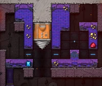 The Drill's spawn location, at the top of the level containing .