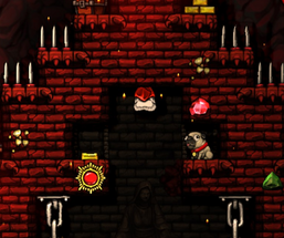 Vlad perched at the very top of . A  and his  can be seen just below him.