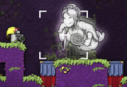 Taking a picture of the Empress's grave with a Camera, revealing a familiar face.