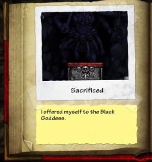 The outcome of sacrificing oneself with no .