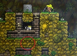 Where the Haunted Castle entrance is located on a restless dead level feeling