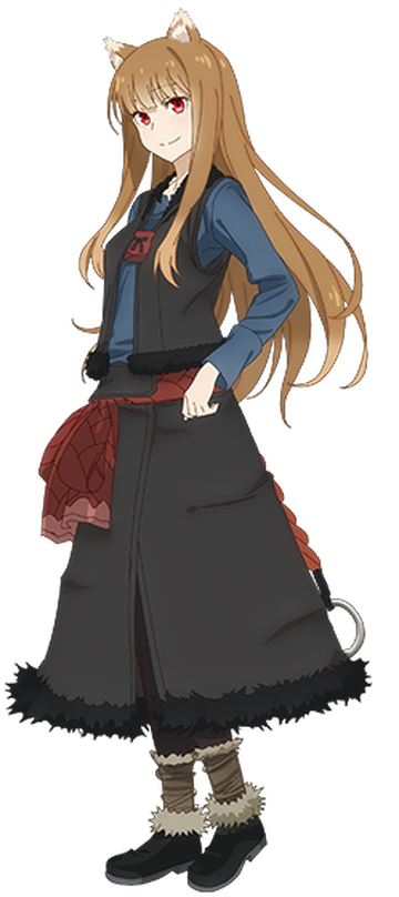 Spice and Wolf Anime Gray wolf Brain's Base, spice and wolf, mammal, cg  Artwork png | PNGEgg