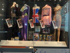 Return of The Spice Girls Outfits designed by Roberto Cavalli displayed at the O2 Arena in London.